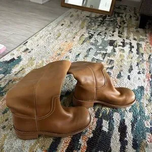 Bottes Steve Madden Riggs - Taille US 7.5 - Cuir Marron - Occasion En Bon état